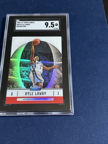 2006 Topps Finest #58 Kyle Lowry RC Refractor Sgc 9.5 GEM MINT Rookie