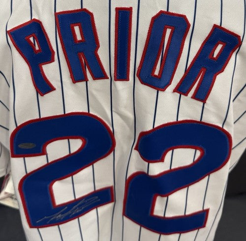 Mark Prior Signed Majestic Authentic On Field Cubs Jersey Auto Steiner COA SZ 48