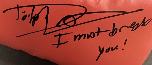 Dolph Lundgren Drago Signed Everlast Boxing Glove Rocky Must Break You Auto JSA