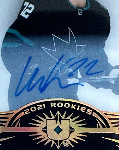 2021-22 Upper Deck Ultimate Introductions William Eklund Mint Auto /10 Sharks