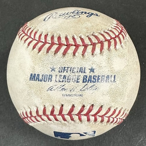 2003 Yankees 5/7/03 Game Used Official MLB Baseball Joe Torre 1603 Wins CBM COA
