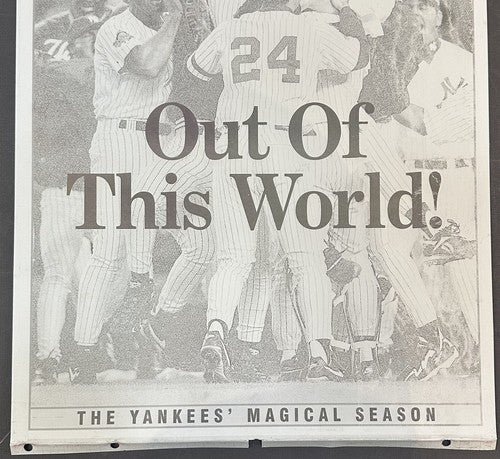 1996 Yankees World Series Celebration Newsday Cover 14x22 Printing Plate Jeter