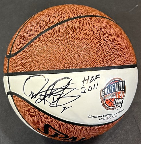 Dennis Rodman Signed Spalding Hall of Fame Basketball HOF 2011 Auto LE Bulls COA