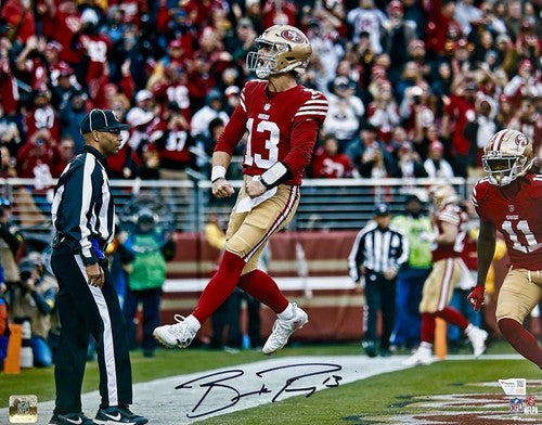 Brock Purdy Signed 16x20 Framed Scream Photo SF 49ers Mint Autograph Fanatics