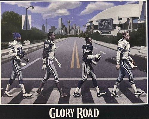 Cowboys Glory Road 16x20 Lithograph Photo Framed Texas Stadium Troy Aikman Smith