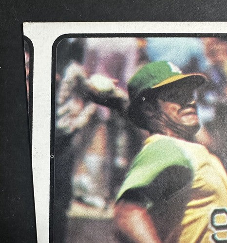 1973 TOPPS # 255 REGGIE JACKSON Crazy Angle Miscut Error Nm Nice Hof
