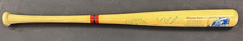 Ernie Banks Signed Wrigley Field Cooperstown Bat Mr Cub Auto PSA COA HOF Cubs