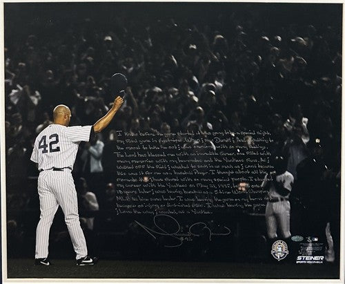 Mariano Rivera Signed 20x24 Framed Photo /42 Final Game Auto Yankees Steiner HOF