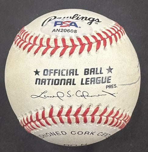 Don Shula Signed Official NL Baseball Miami Dolphins Coach HOF 97 Auto PSA COA