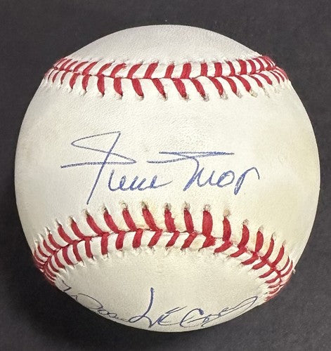 Willie Mays & McCovey Signed Official NL Baseball SF Giants Hof 500 Hr Auto PSA