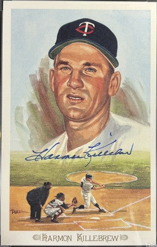 Harmon Killebrew Signed Perez-Steele Celebration Postcard PSA Autograph HOF