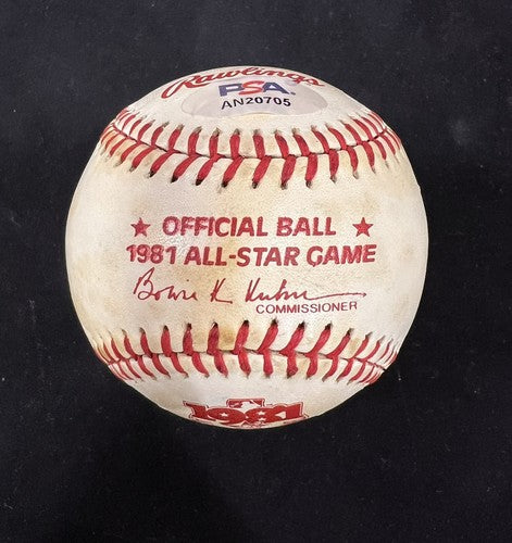Rod Carew Signed Official 1981 All Star Game Logo Ball Auto Twins HOF PSA COA