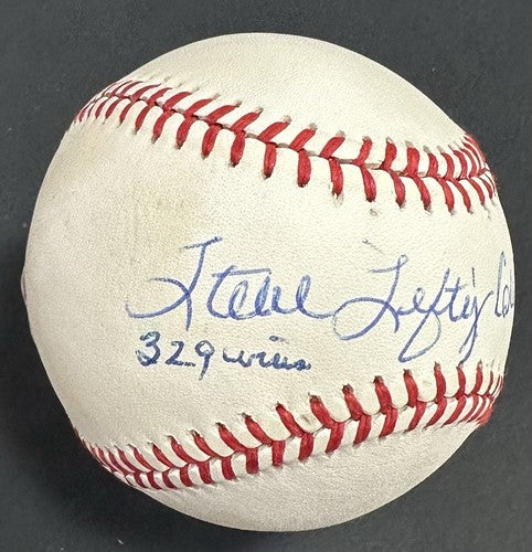 Steve Carlton Signed Official NL Baseball Phillies Lefty 329 Wins Auto PSA HOF