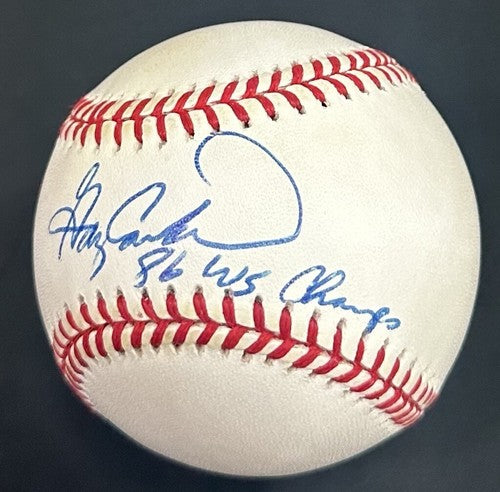 Gary Carter Signed Official NL Baseball NY Mets 86 WS Champs Bold Auto PSA HOF