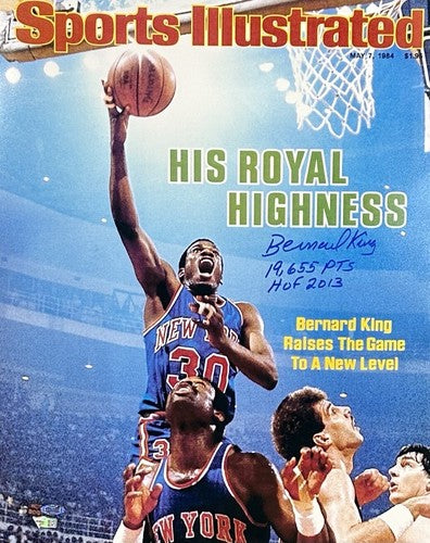 Bernard King signed 16x20 photo framed Knicks HOF Points Auto Fanatics Steiner