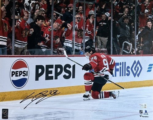 Connor Bedard Signed 16x20 Framed Photo Blackhawks Mint Rookie Auto Fanatics COA