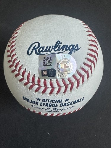 Harrison Bader Phillies Signed Official Mlb Baseball Mint Auto Mlb Holo Coa