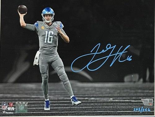 Jared Goff Signed 11x14 Framed Spotlight Photo LE Autograph Lions Fanatics COA