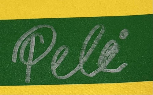 Pele Signed CBD Brazil World Cup Soccer Jersey #10 Autograph Beckett Bas COA