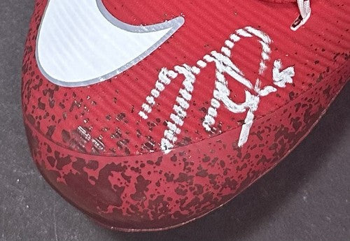 Mike Trout Signed Red Nike Game Model Promo Zoom Cleat Pair Angels Auto MLB COA