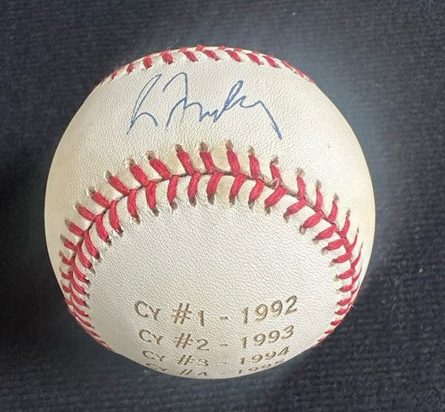 Greg Maddux Signed Official N.L Baseball Auto 4cy Young Engraved Steiner Coa