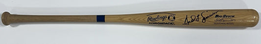 Ted Simmons Signed Game Used Rawlings Pro Model Bat Cardinals Autograph COA HOF