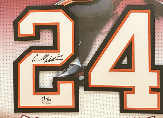 Cadillac Williams Signed 26x36 Framed Jersey #24 Photo LE Auto Buccaneers UDA