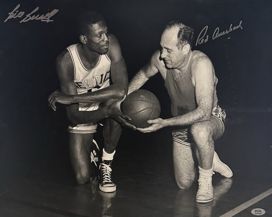 Bill Russell Red Auerbach Signed 16x20 Framed Photo Celtics PSA 10 Mint Auto HOF