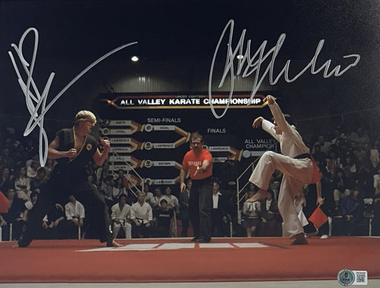 Karate Kid Signed 11x14 Framed Photo Ralph Macchio Billy Zabka 2 Auto JSA COA