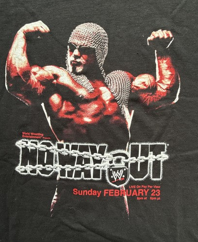 WWF NO WAY OUT Hulk Hogan PPV T-Shirt 2003 XL RARE NWO DEBUT Vs Rock New
