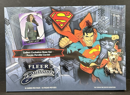 2025 Upper Deck Fleer Brilliants Superman Retail Mega Box New Factory Sealed