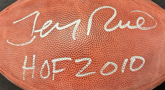 Jerry Rice Signed Wilson Pro Duke Football SF 49ers HOF 2010 Auto Fanatics COA