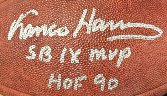 Franco Harris Signed Wilson Duke Football Steelers SB MVP HOF 90 Auto Fanatics