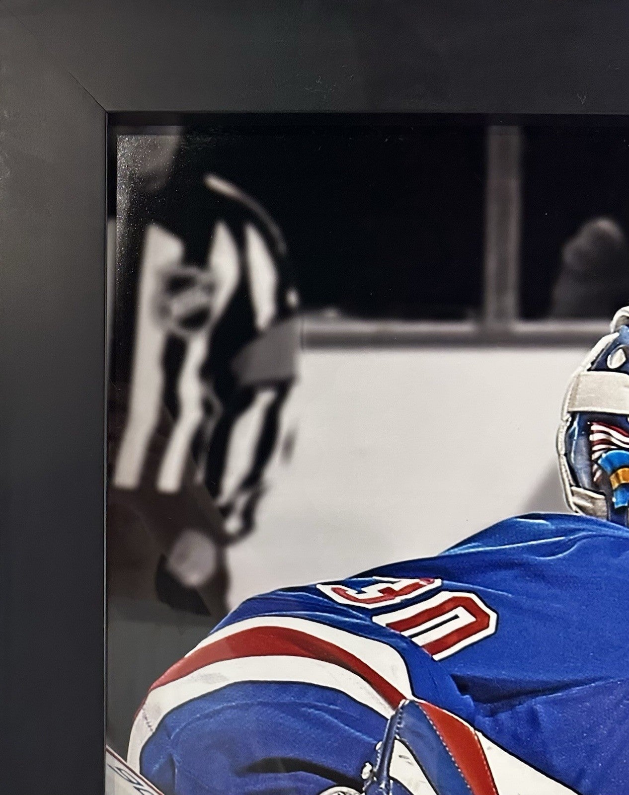 Henrik Lundqvist Signed Framed 3D Photo Game Used Puck Rangers LE Auto Steiner