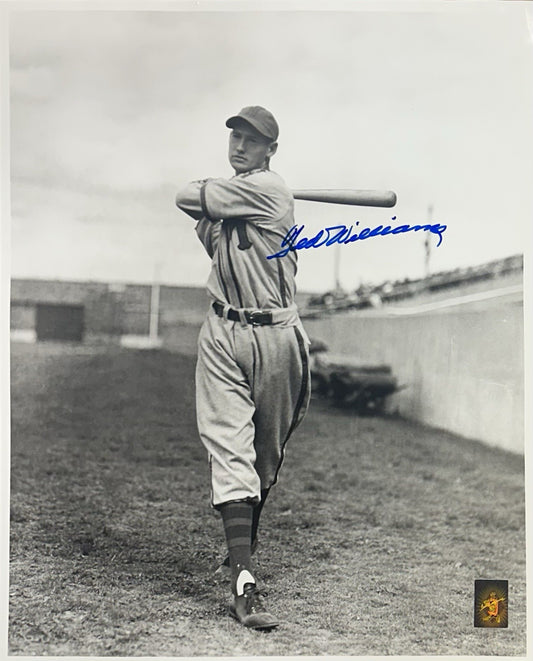 Ted Williams Signed 16x20 Framed Photo Auto Boston Red Sox Millers GD COA HOF