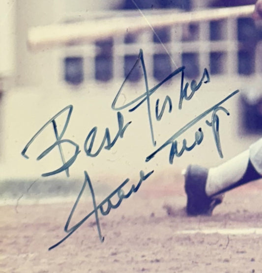 Willie Mays Signed 8x10 Photo Framed Giants Best Wishes Auto Jack Lang Hof Coa