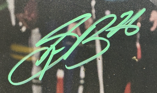 Saquon Barkley Signed 16x20 Framed BACKWARDS LEAP Photo Eagles Auto Beckett COA