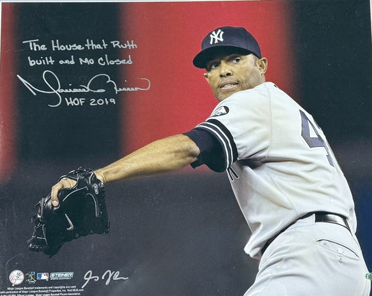 Mariano Rivera Signed Framed Photo 16x20 House Ruth Built Mo Closed Auto HOF Jsa