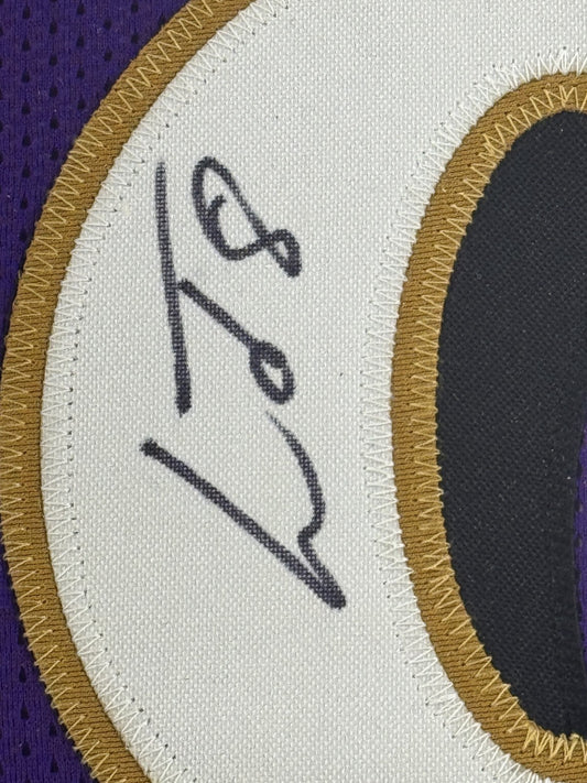 Lamar Jackson Signed Framed Jersey Baltimore Ravens # 8 Mint Auto MVP JSA COA