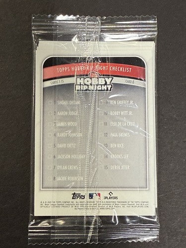 2025 Topps Hobby Rip Night Gold Parallel Shohei Ohtani On Top Sealed Pack Mint