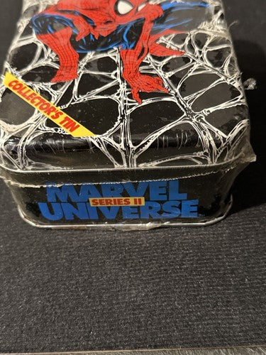 1991 Marvel Universe Series 2 Spiderman Collectors Tin Limited /7500 Sealed