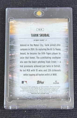 2025 Topps Update Tarik Skubal Tigers SP Home Field Advantage #HA-46 A Mint Case