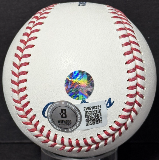 Ichiro Suzuki Signed MLB HOF Logo Baseball Mariners HOF 25 Autograph BAS COA