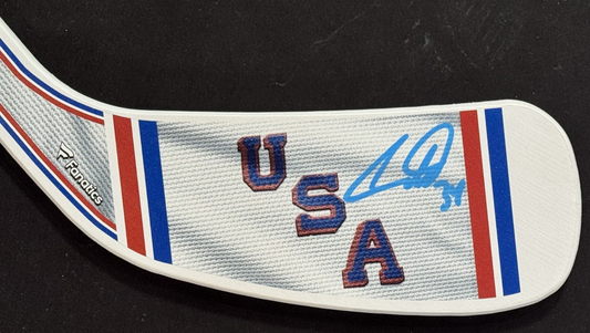 Auston Matthews Signed USA 2026 Olympics Mini Stick Auto Fanatics Maple Leafs