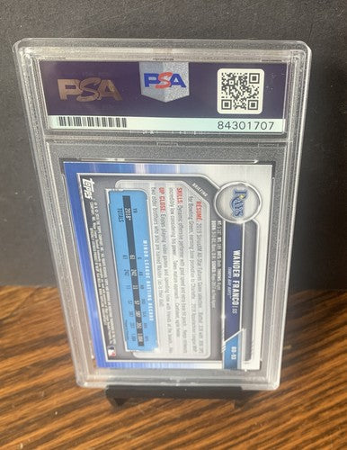 Wander Franco Rays Signed 2019 Bowman Draft RC BD 93 PSA 10 Gem Mint Rookie Auto