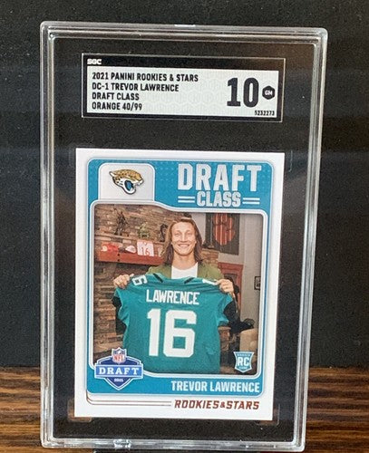 2021 PANINI ROOKIES & STARS TREVOR LAWRENCE DRAFT CLASS RC /99 SGC 10 Gem Mint