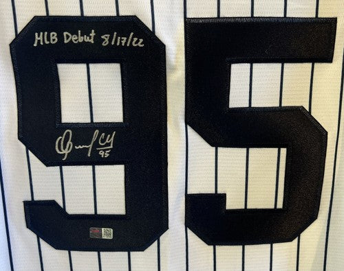Oswaldo Cabrera Signed MLB Nike Replica Jersey MLB Debut Rookie Auto Steiner COA