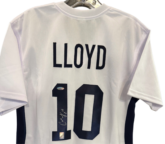 Carli Lloyd Signed Custom #10 Blue White Jersey Team USA Autograph TriStar COA