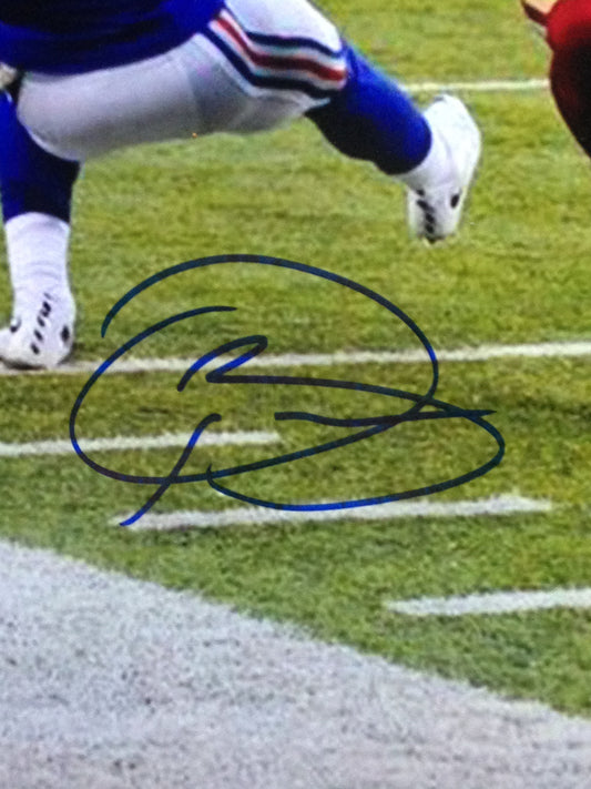 Odell Beckham Jr Signed 11x14 Photo Rookie catch Auto Framed NY Giants JSA Coa