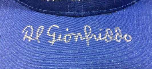 Al Gionfriddo Brooklyn Dodgers signed 1947 WS catch hat autograph rare CBM COA